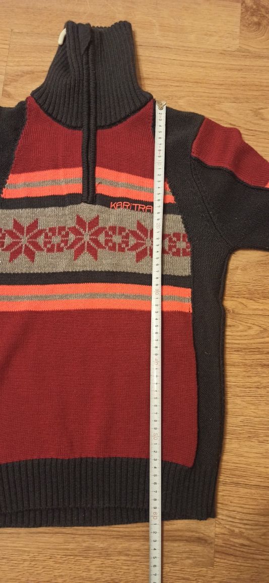 Kari traa wełniany sweter S 50 proc. wełna