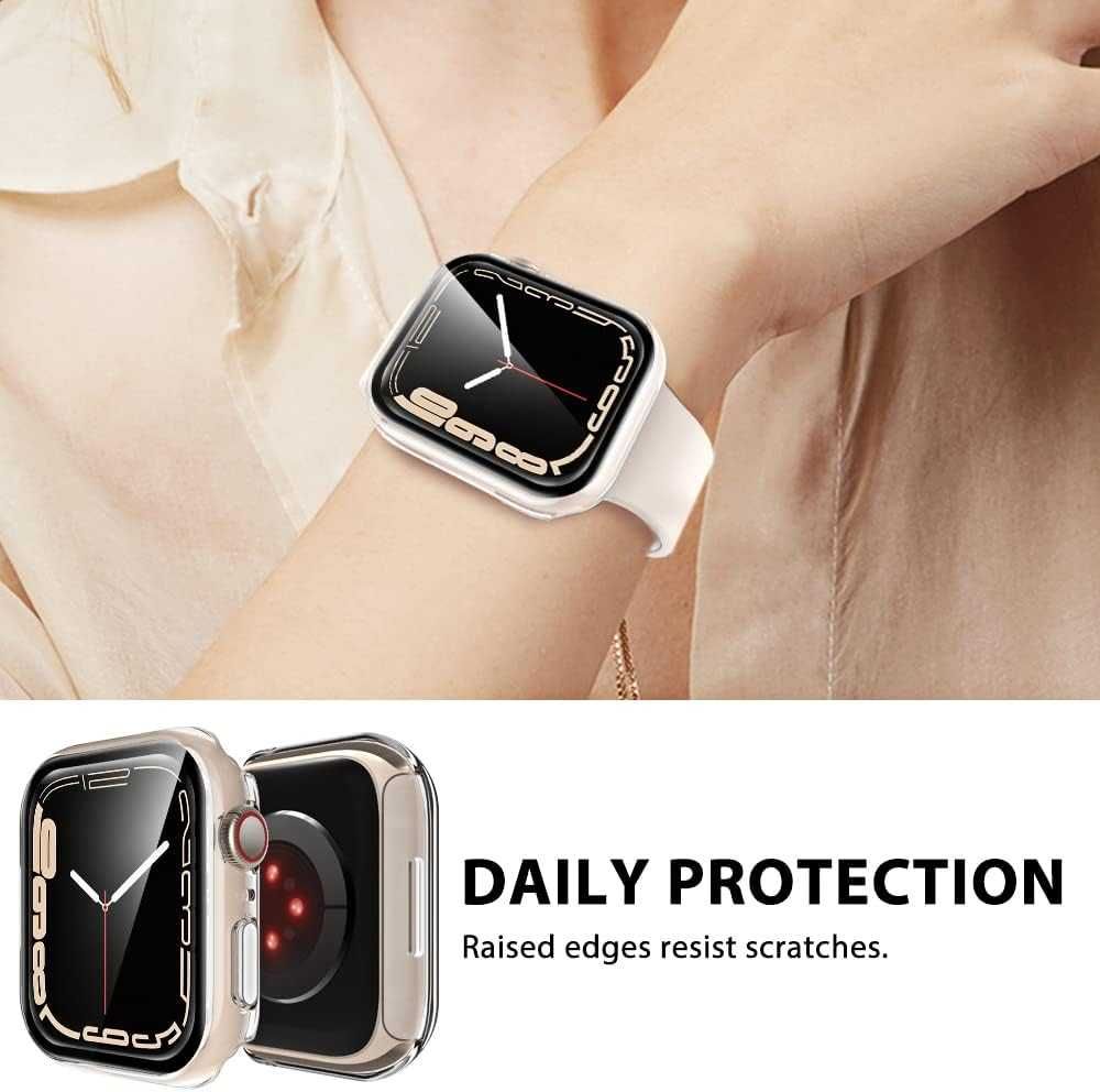 Obudowa ekranu do Apple Watch Series 8 i 7 41 mm przezroczysta 2 szt.