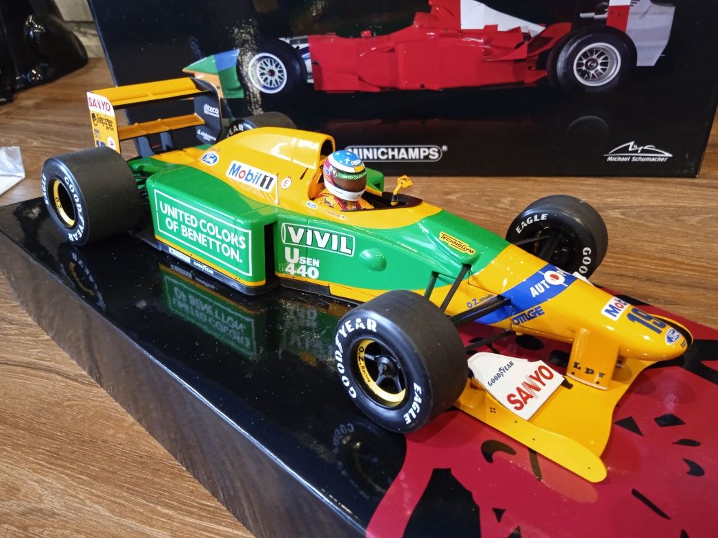 1:18 Minichamps Benetton Ford B192 M.Schumacher First GP Victory Spa