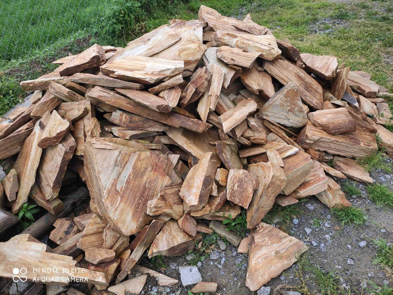 Kamień łupek na murki oporowe , skalniaki,oczka wodne.