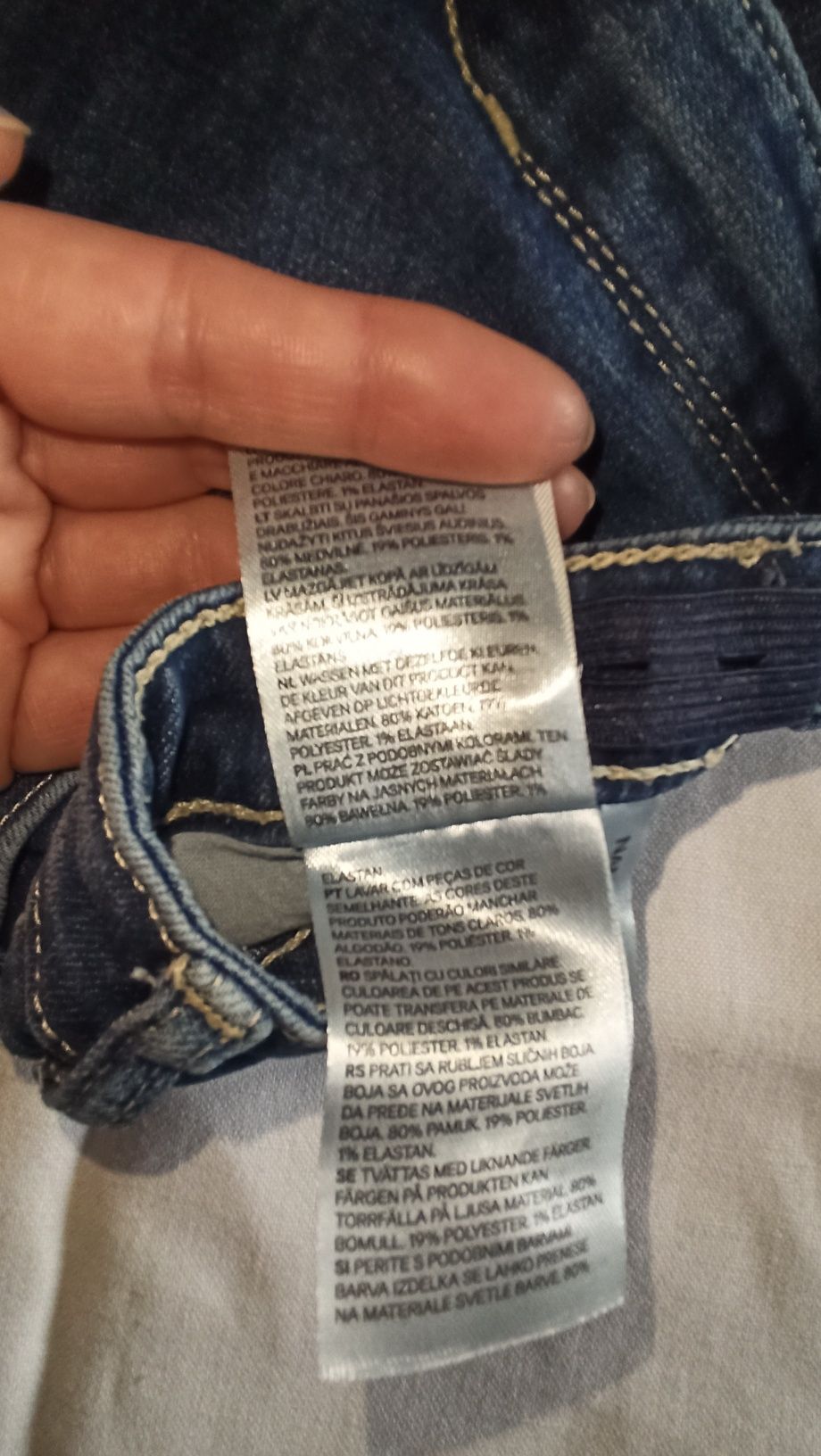 Krótkie spodenki dżinsowe H&M rozm. 146