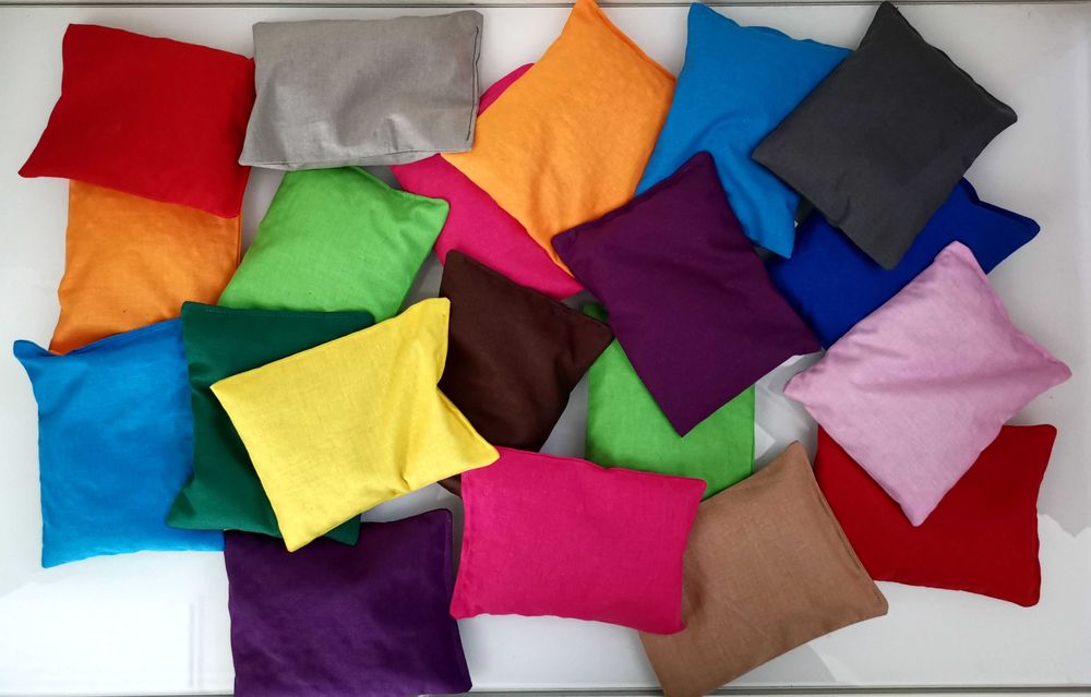 Bawełniane woreczki sensoryczne z grochem 20 szt