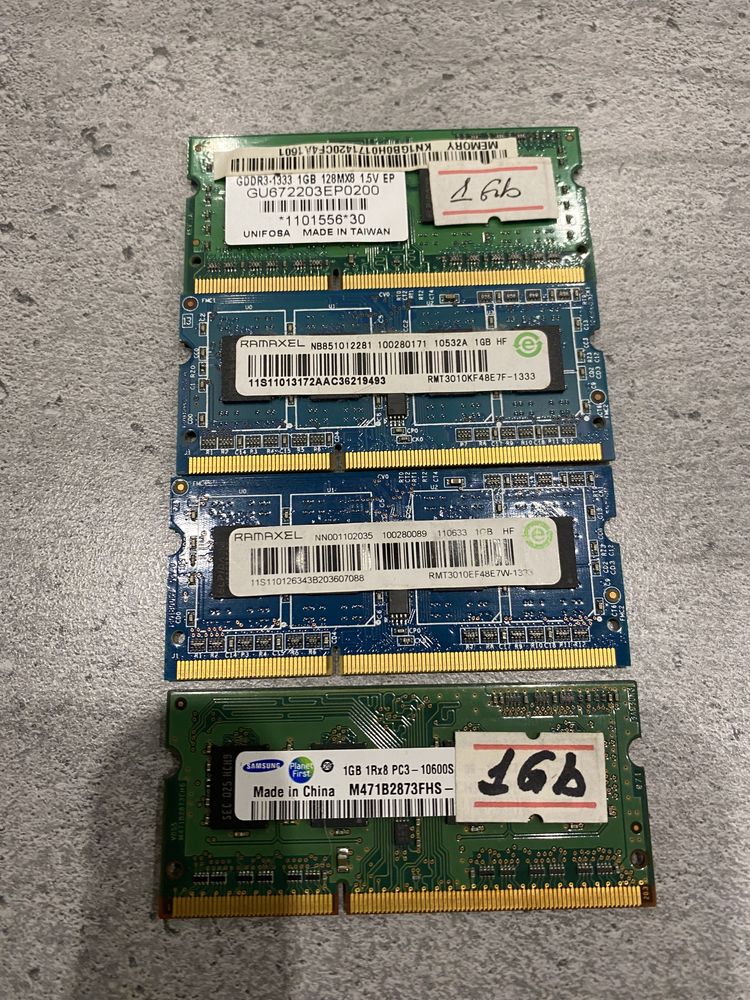 Оперативна пам’ять DDR3 1333 1GB 4GB