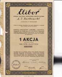 ELIBOR Spółka Akcyjna Handlowo - Przemysłowa Ł. J. BORKOWSKI, 1933r