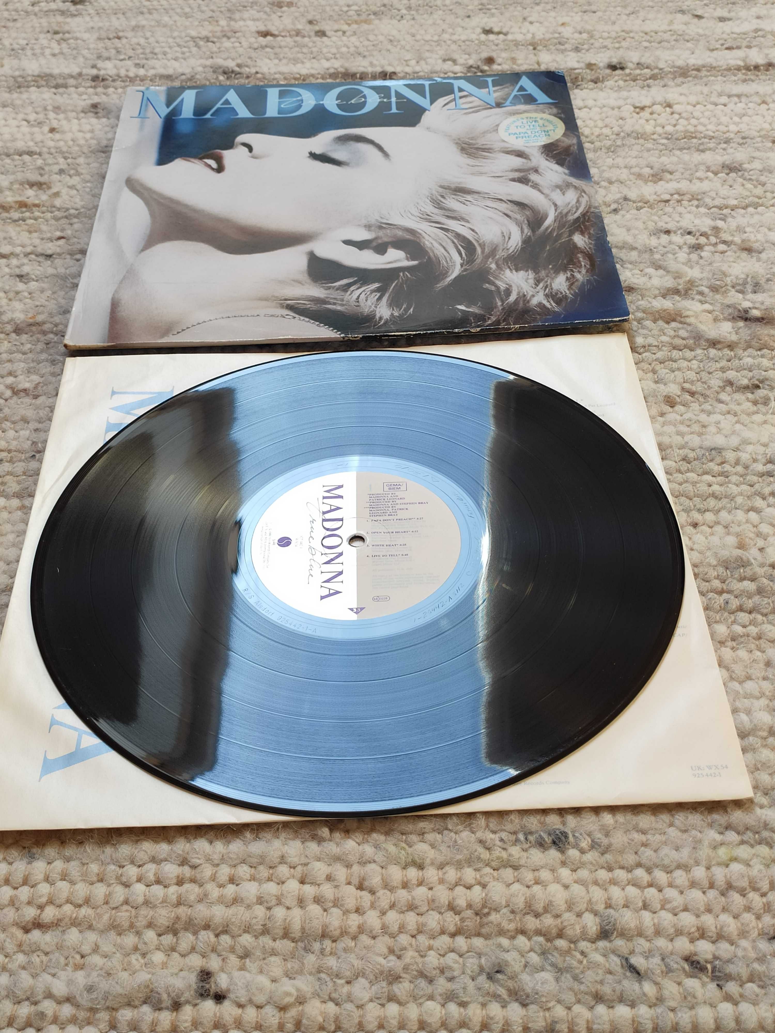 Madonna LP True Blue, 1. wyd. euro. 1986, winyl LA ISLA BONITA