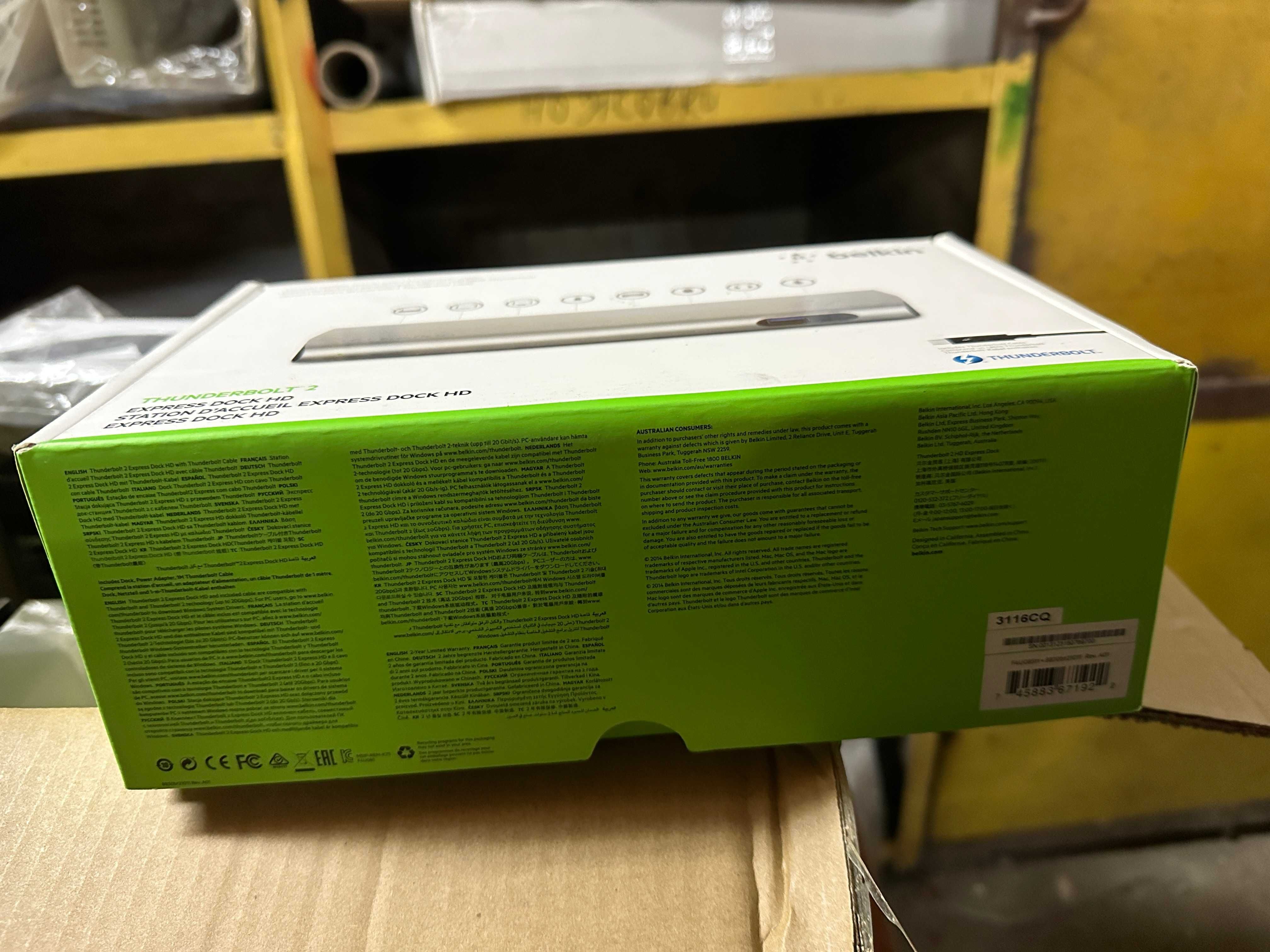 Док-станція для ноутбука Belkin Thunderbolt 2 Express Dock HD F4U085vf