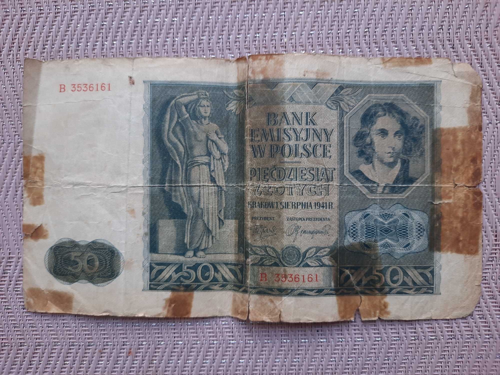 Banknoty 9 szt. różne lata