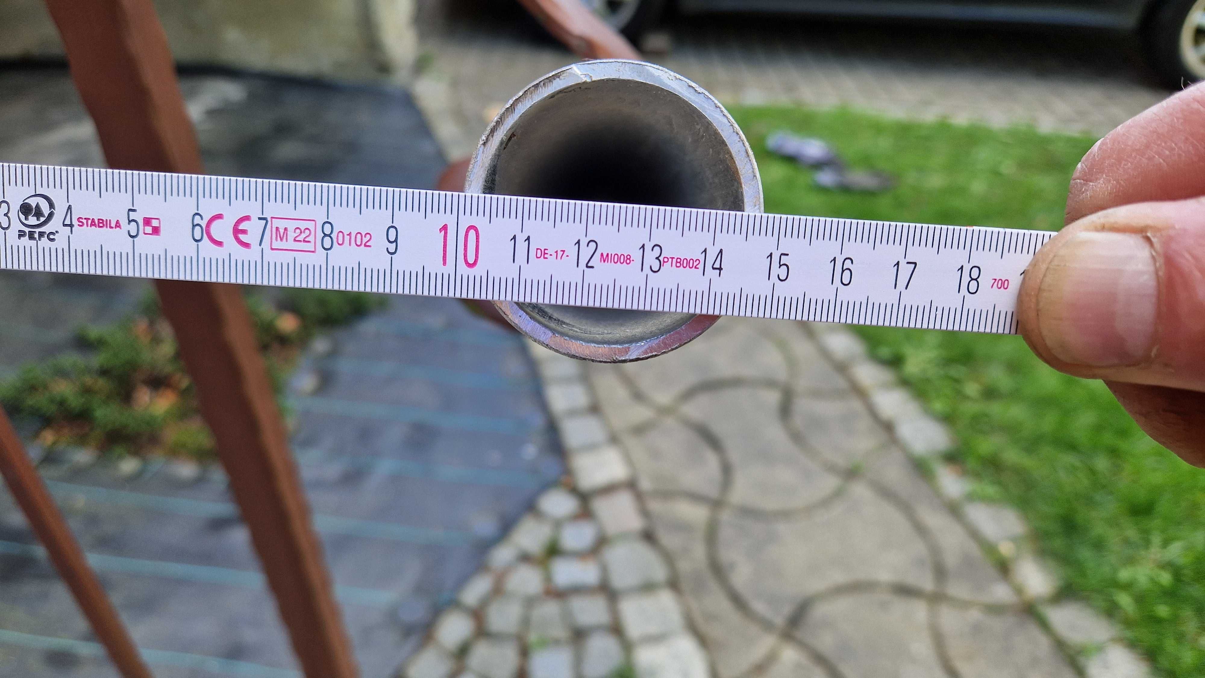Rury aluminiowe fi 48, gr. śc. 3mm dł. 2m i 1m + rury ocynk.fi42, fi50