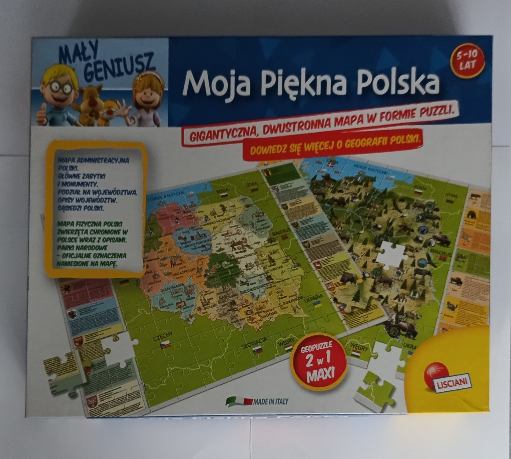 Moja piękna Polska puzzle dwustronne 108 elementów