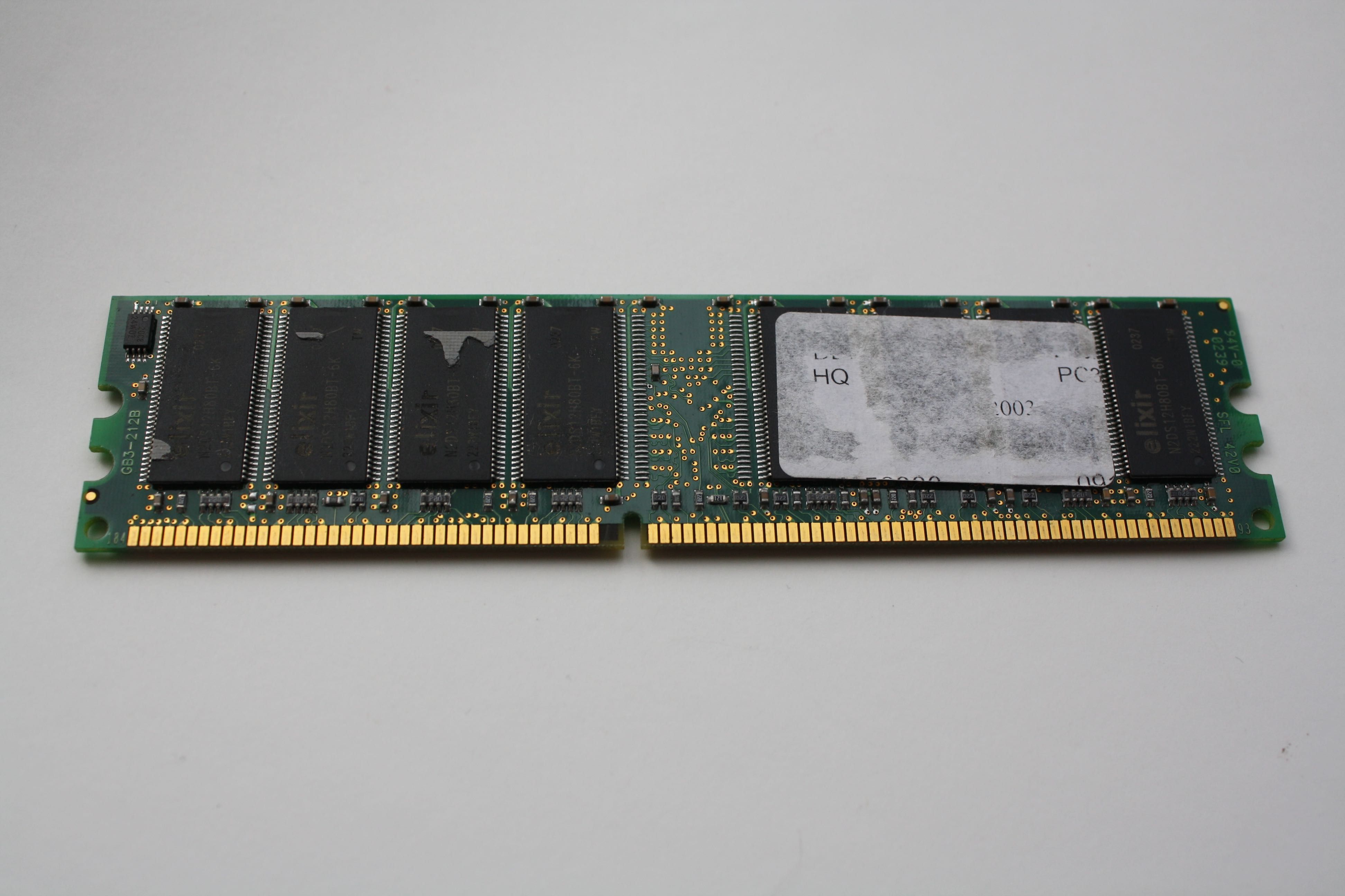 Memória RAM ELIXIR 256Mb DDR Pc333Mhz (N2DS12H80BT-6K)