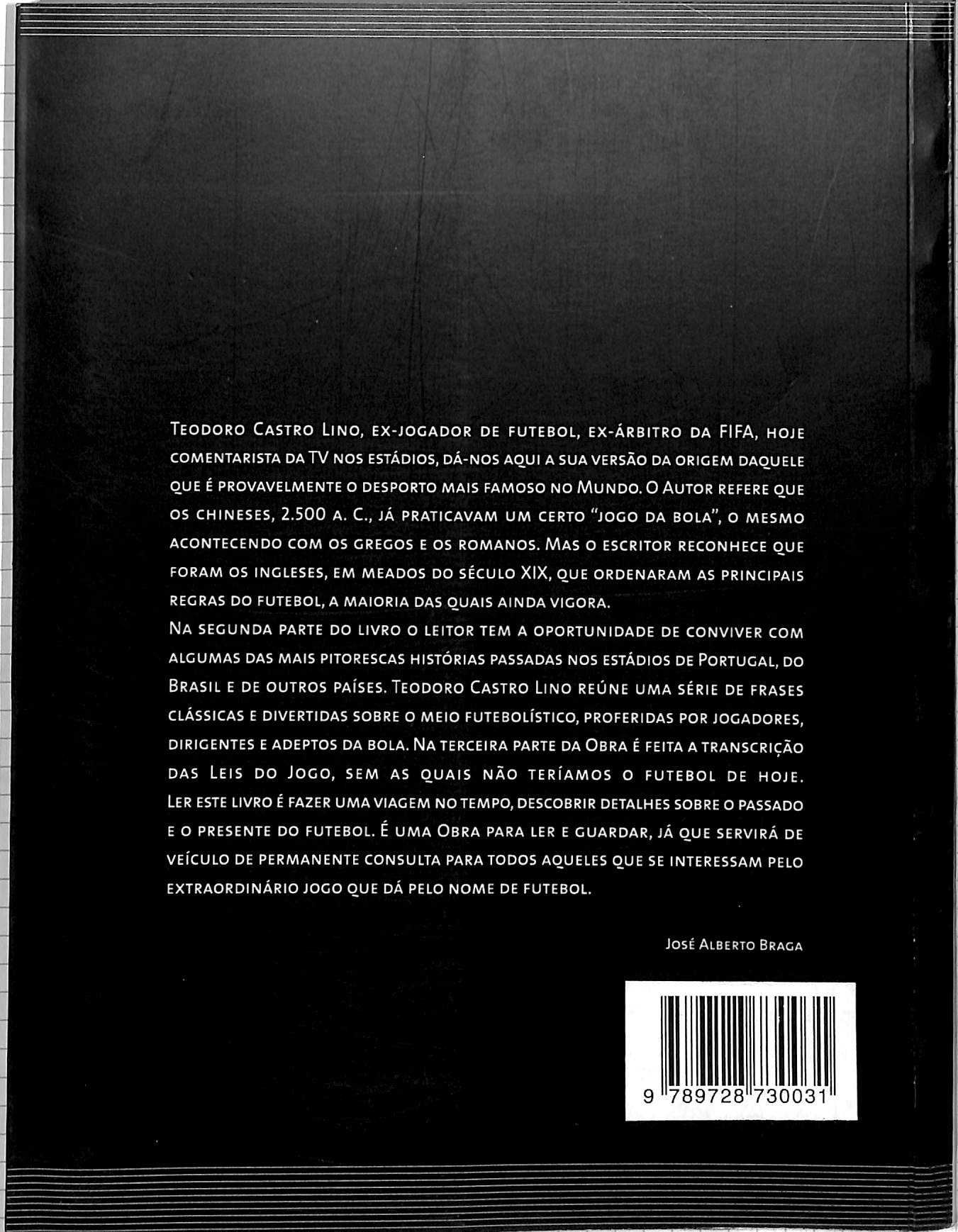 "O Futebol Através dos Tempos" de Teodoro Castro Lino [Novo]