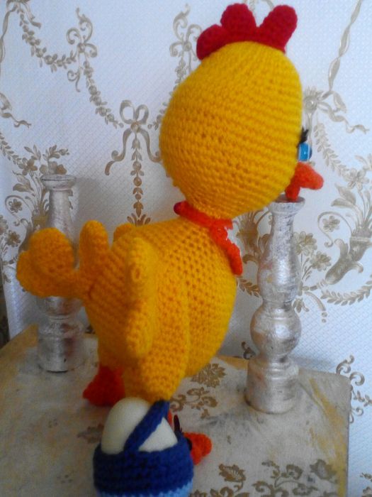 Вязаные игрушки, пасхальный цыпленок