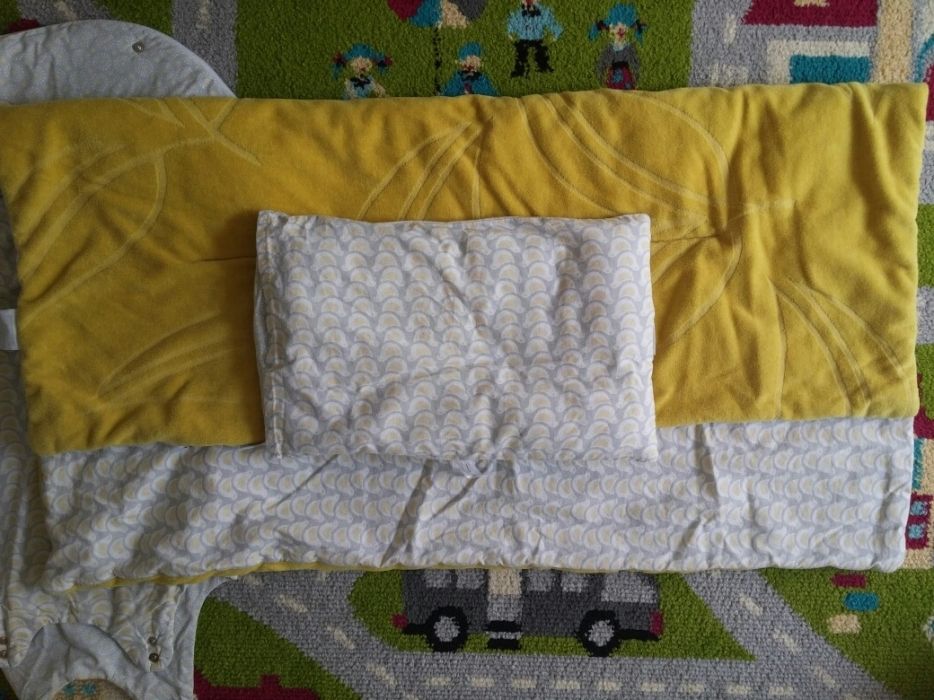 Komplet Motherhood kołdra + poduszka + śpiworek dla niemowlaka
