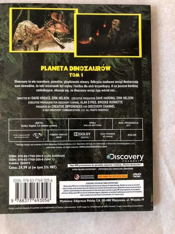 Planta dinozaurów tom 1 DVD bajka