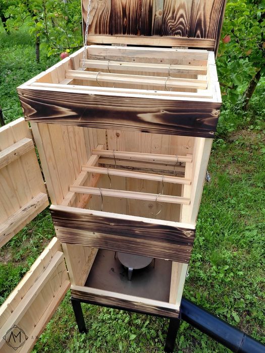 Wędzarnia + Kompletny osprzęt - 2 KOMORY, PALENISKO,  WYPOSAŻENIE xxl