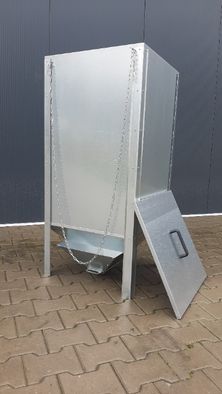 zbiornik kosz pojemnik na pellet pelety 330 litrów 220 kg stalowy