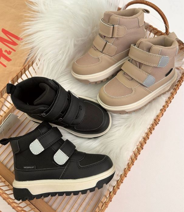 Водопроникні чоботи черевики чорні H&M 24