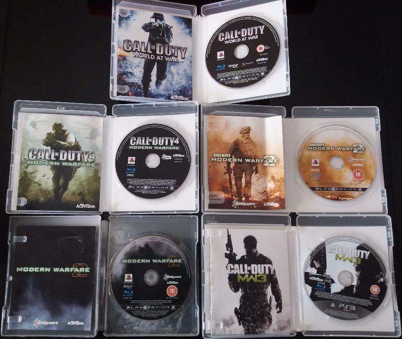 Jogos Call of Duty Playstation 2, 3 e 4, Nintendo Wii