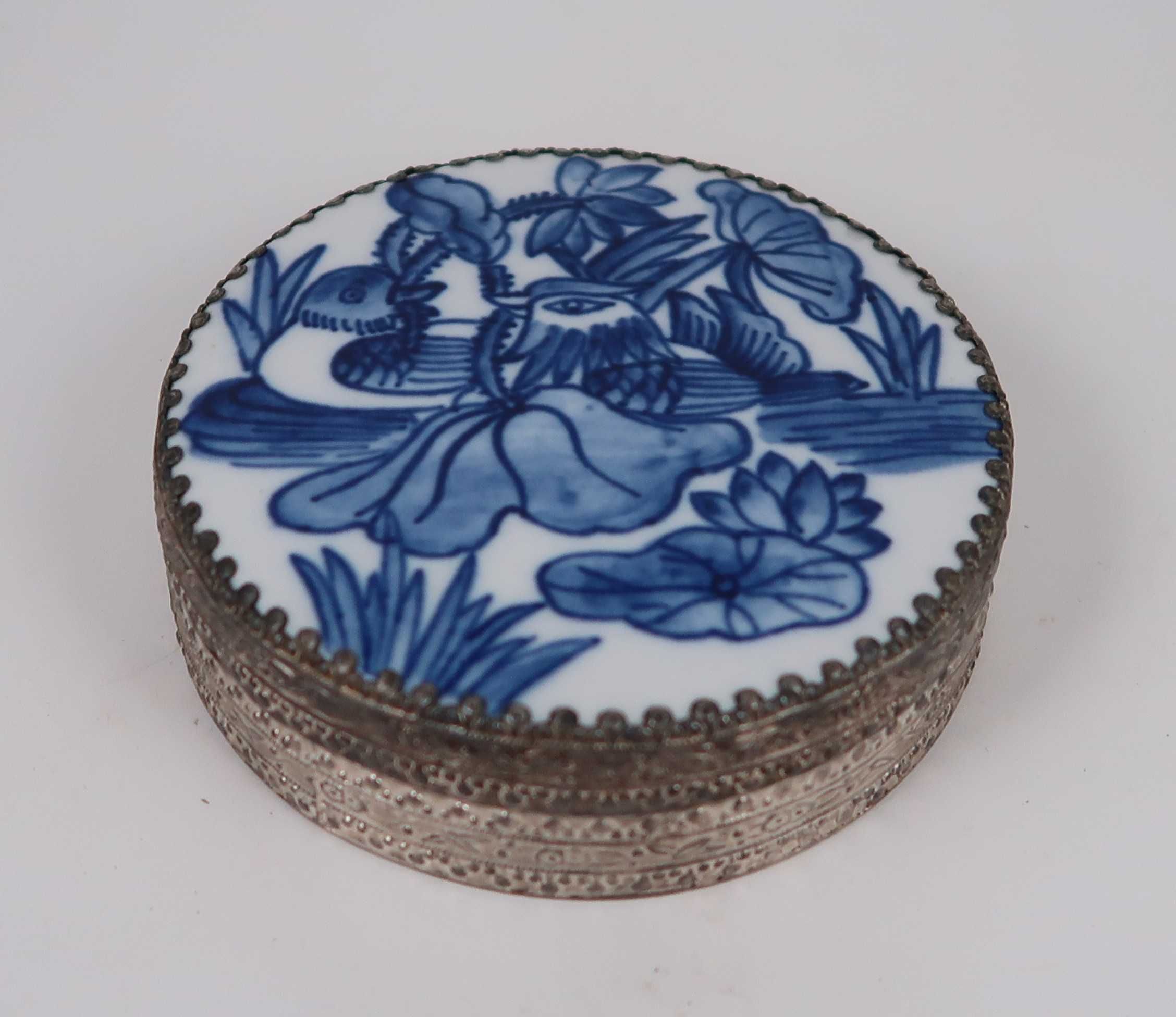 Caixa redonda porcelana da china tamanho grande 10 cm