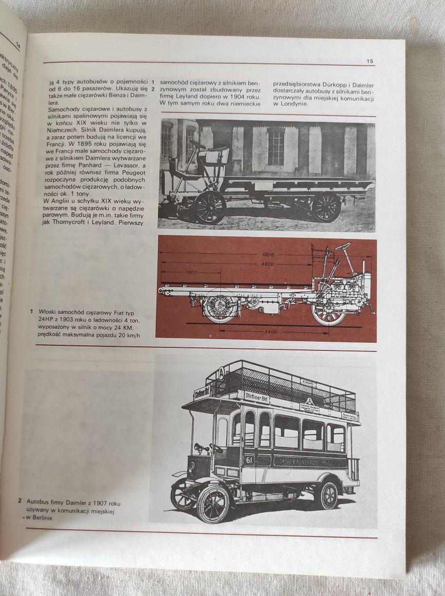 "Samochody ciężarowe specjalne i autobusy" Z. Podbielski 1988 rok