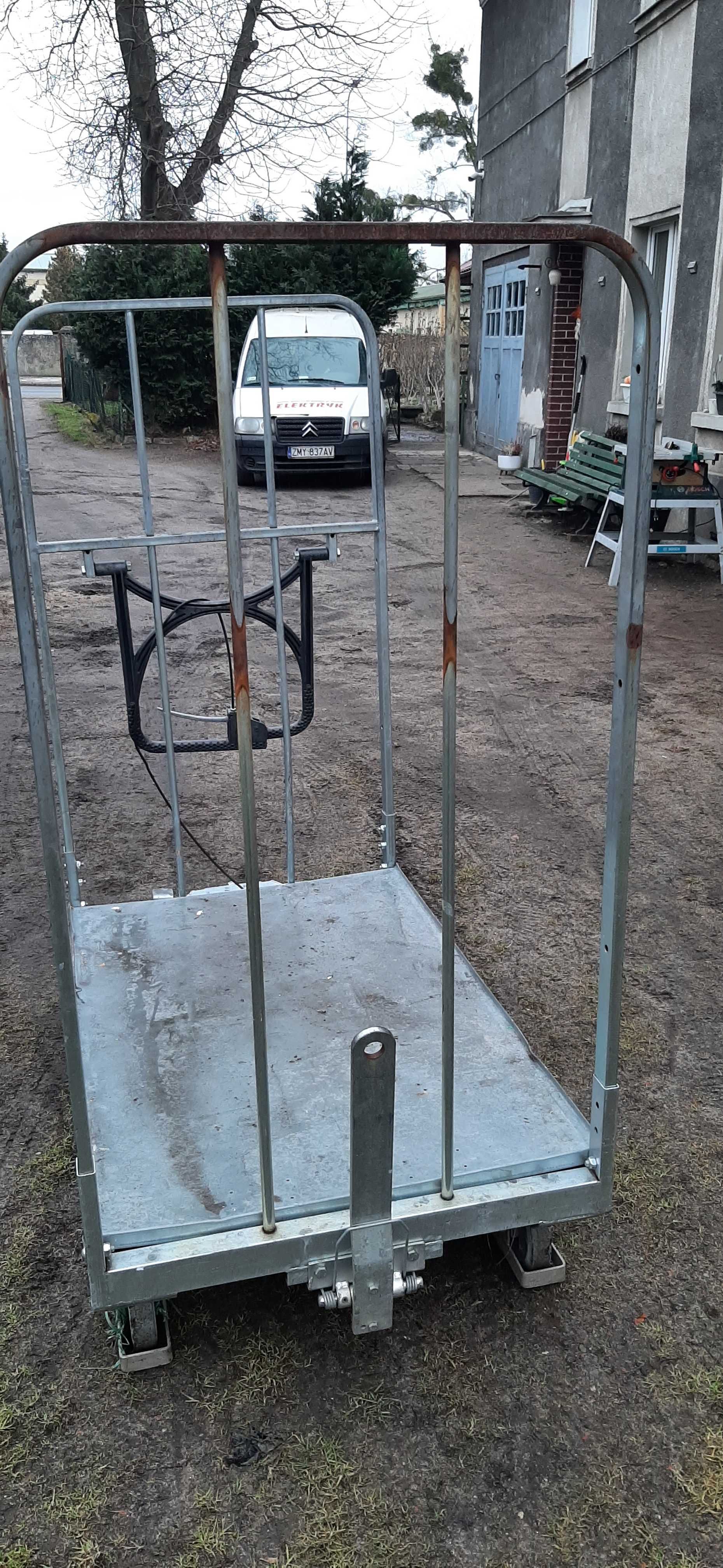 wózek transportowy - magazynowy-do przewozu drzewa do kotłowni