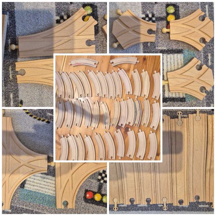 MEGA Zestaw Kolejka Drewniana – Ponad 200 el.! BRIO, IKEA