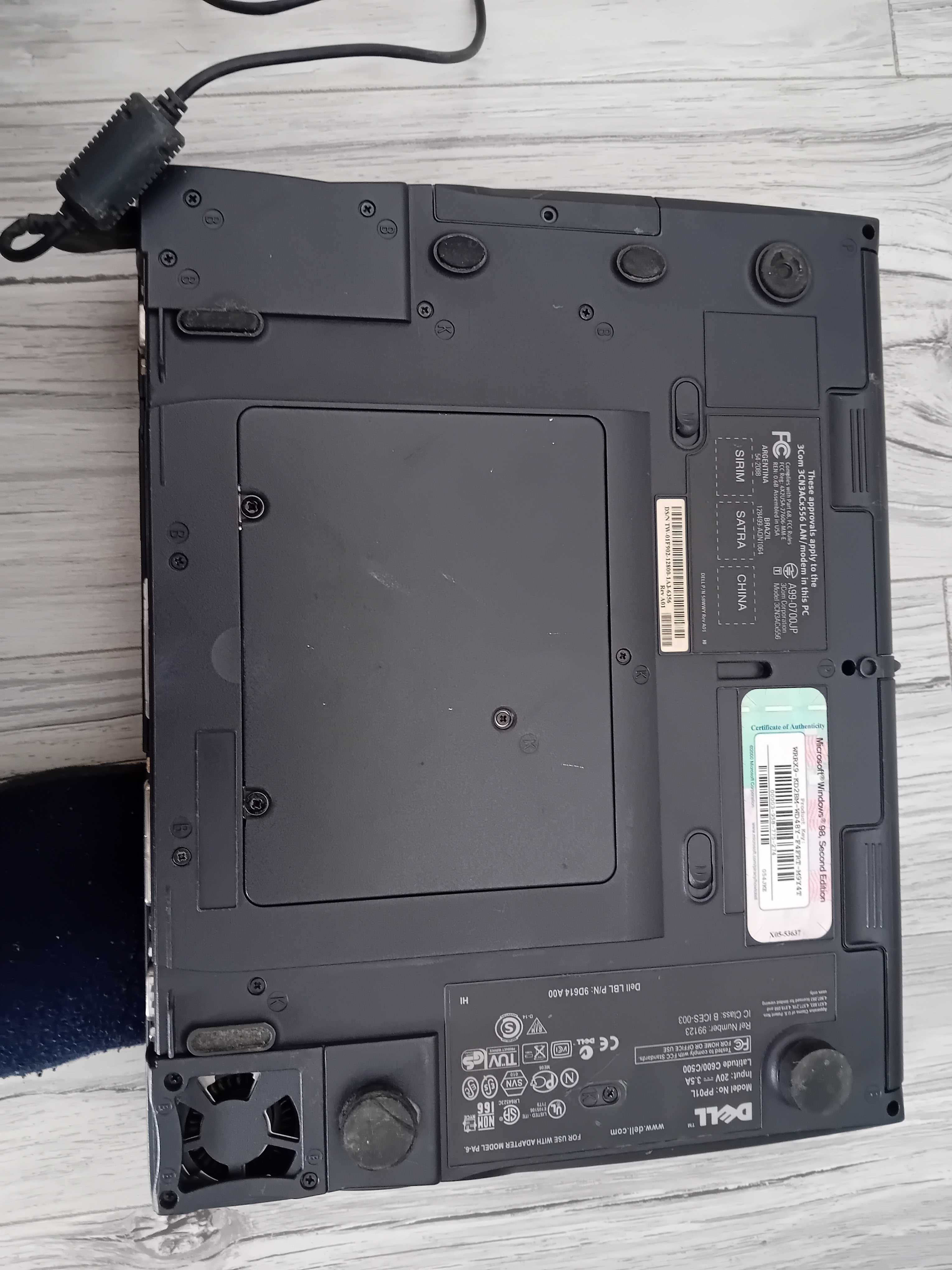 Retro Laptop Dell pp01l Sprawny Okaz
