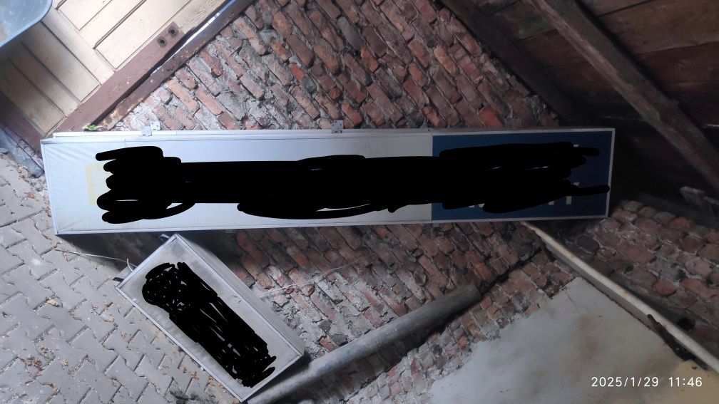 Podświetlany szyld reklamowy 3 sztuki