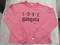 Longsleeve PLNY LALA Love Gangsta bluzka długi rękaw S 36 brudny róż