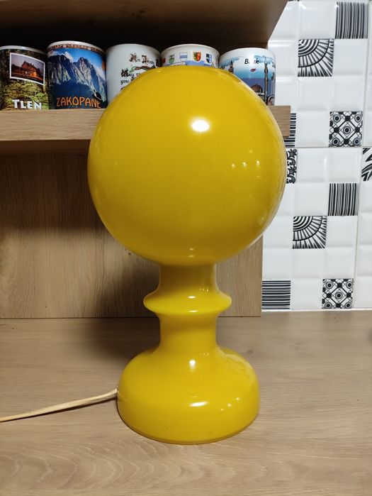 Polam Wieliczka 1977 lampa stołowa vintage PRL
