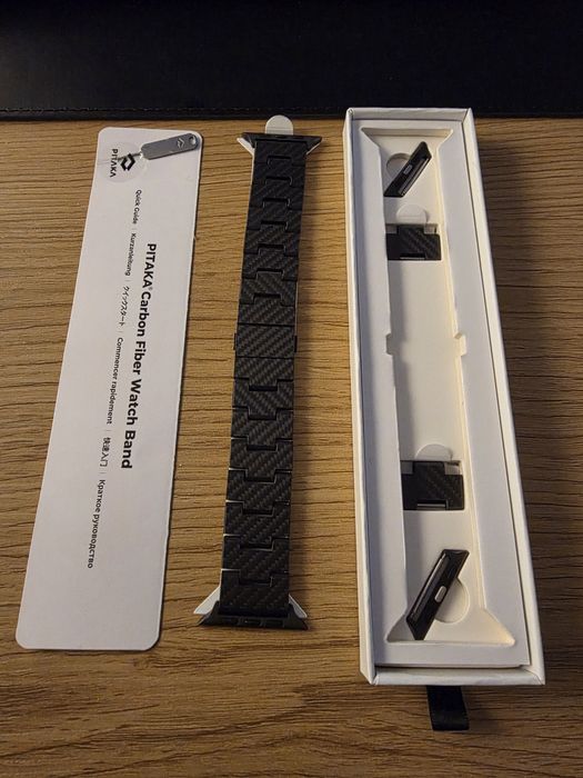 Ремінець Apple Watch Pitaka carbon fiber watch band Retro