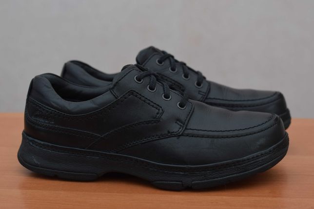 41 размер. Черные кожаные мужские ботинки, кроссовки, туфли Clarks