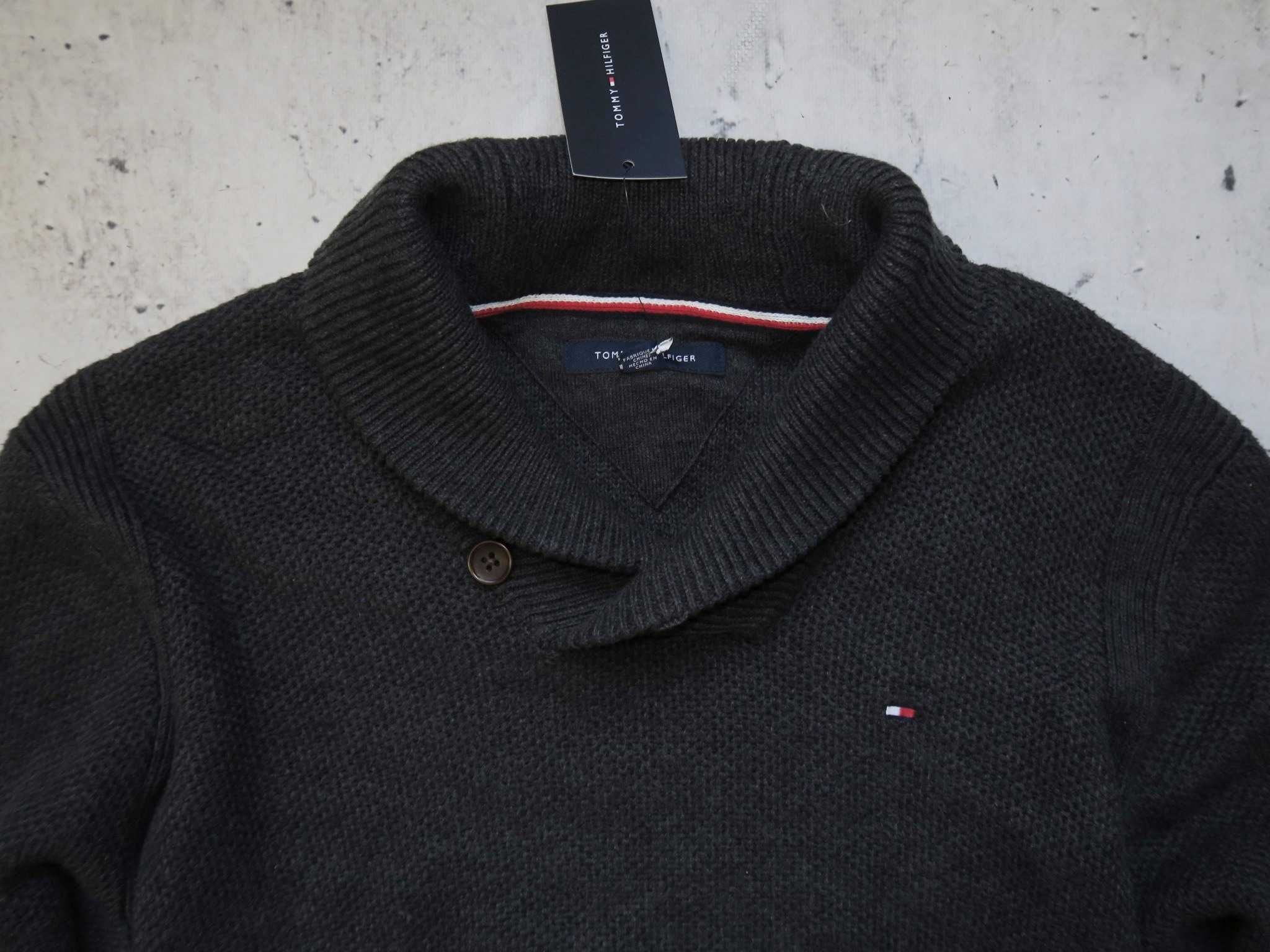 Tommy Hilfiger sweter ze stójką nowy L