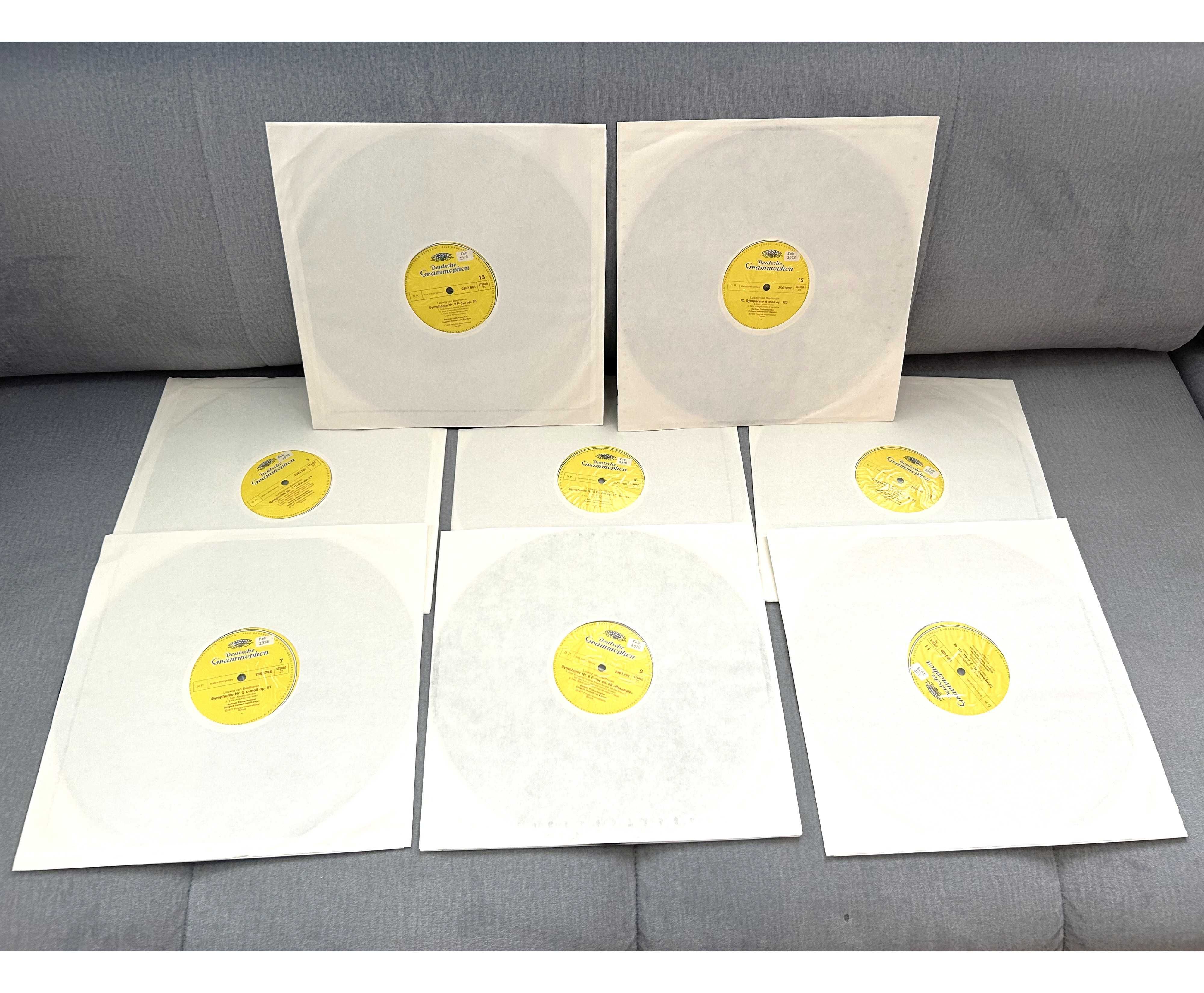BEETHOVEN 9 SYMPHONIEN KARAJAN Berlin Philharmonic  8 LP Box winylowe