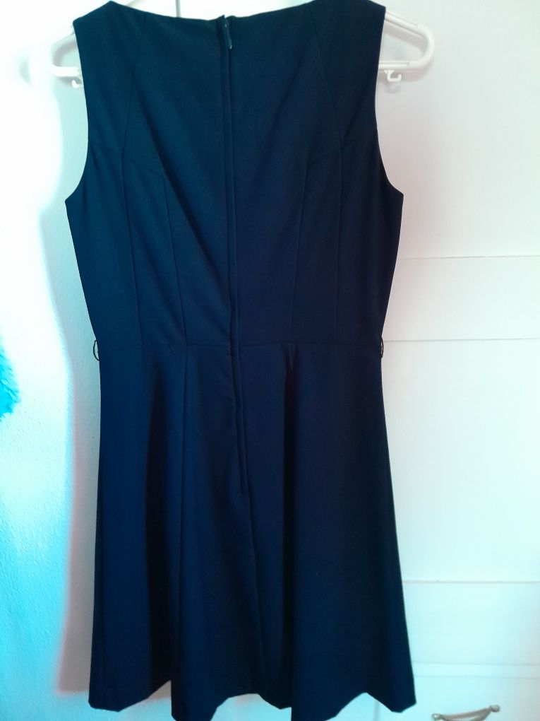 Vestido azul escuro H&M