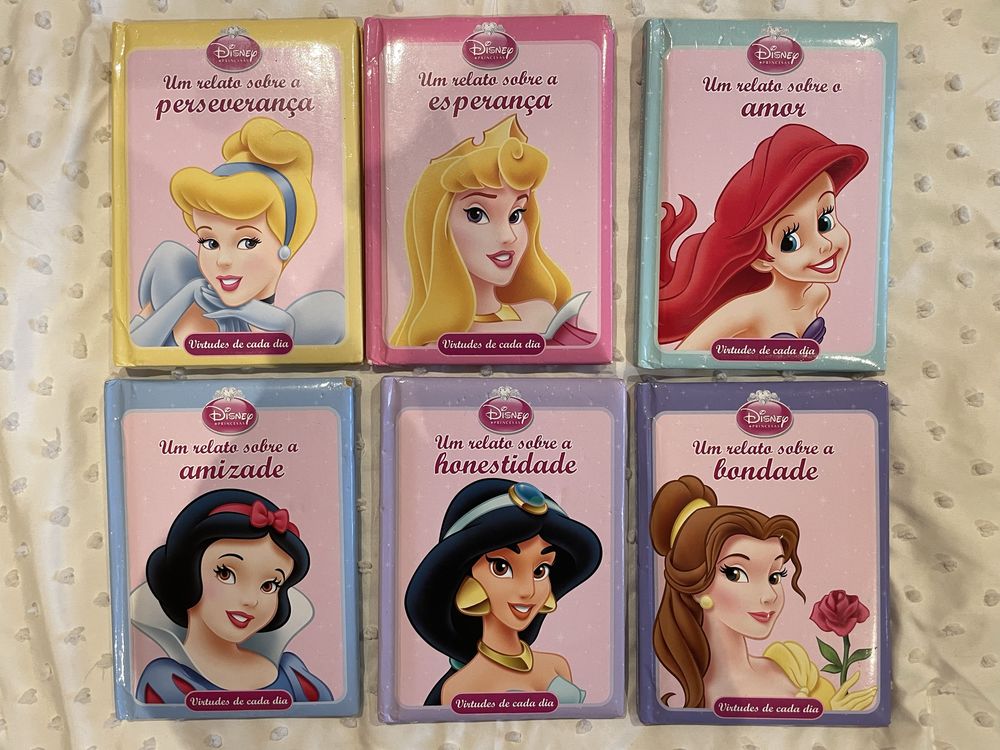 Pack 6 livros Disney princesas Virtudes para cada dia