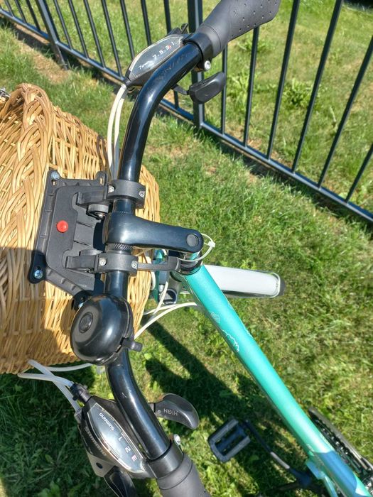 Damski miejsko-trekkingowy Rower Rland Itaka 26 21V 15'' Miętowy