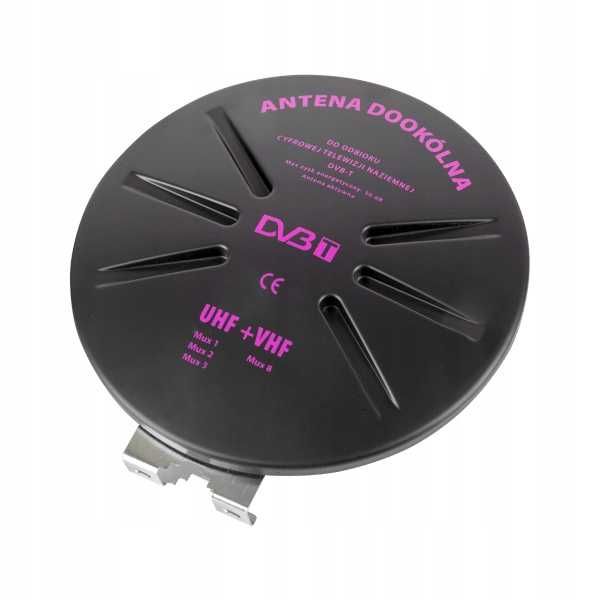 Nowa Antena telewizyjna TV DVB-T 32 dB dookólna MUX8