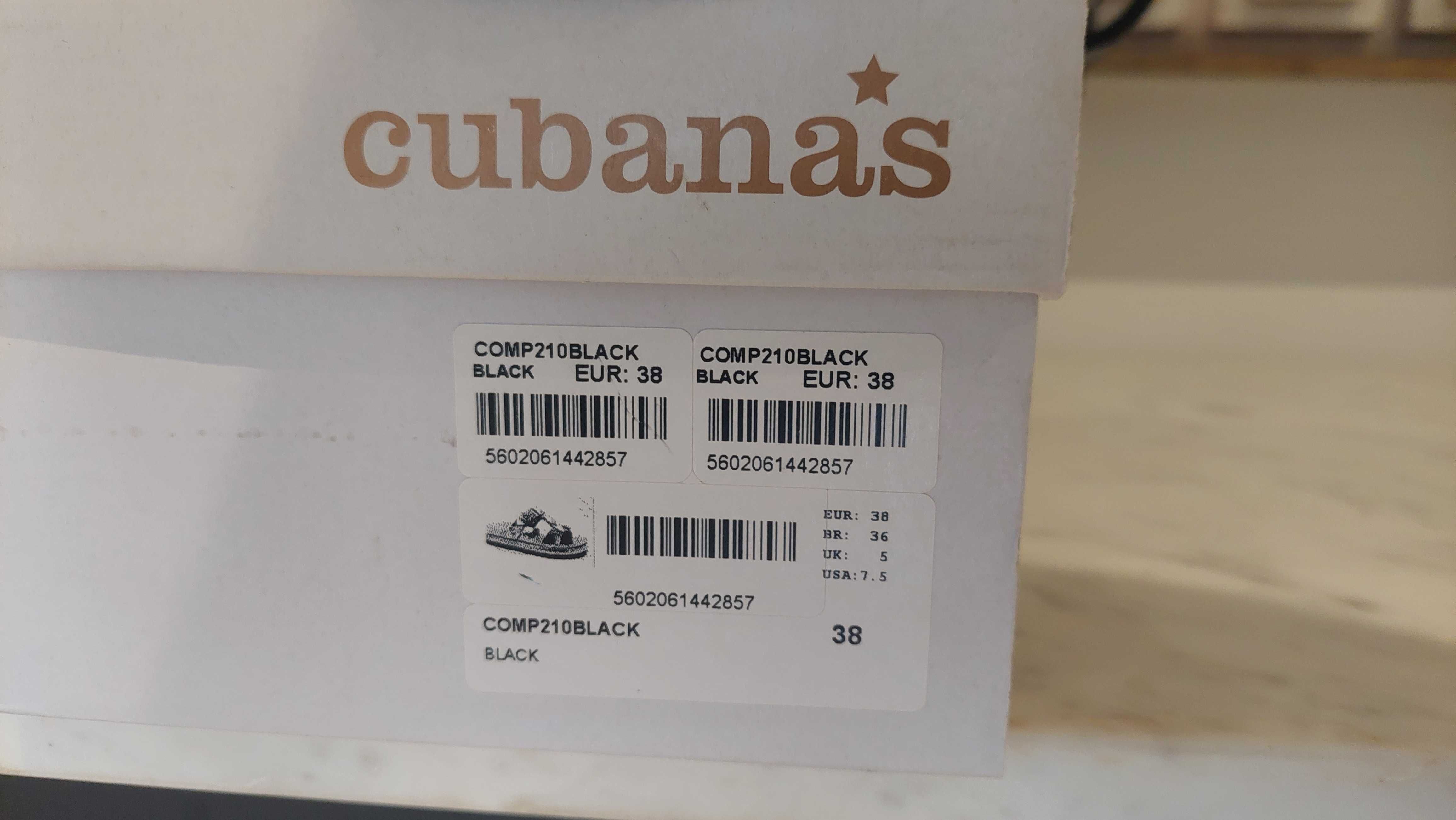Sandálias CUBANAS Comp210black - Por Estrear