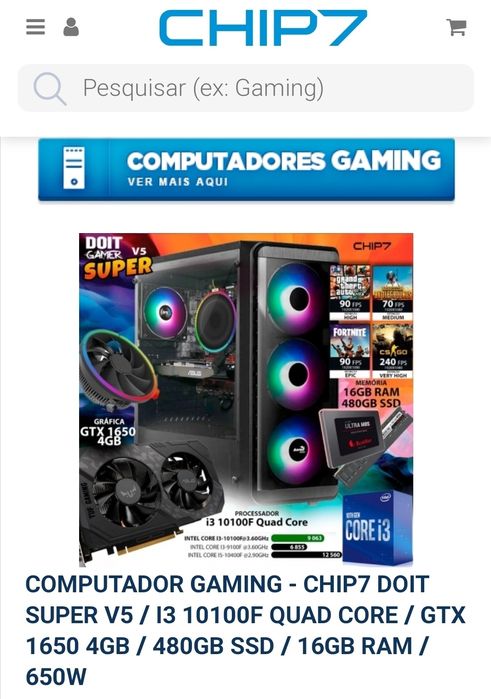 Vendo computador Gaming