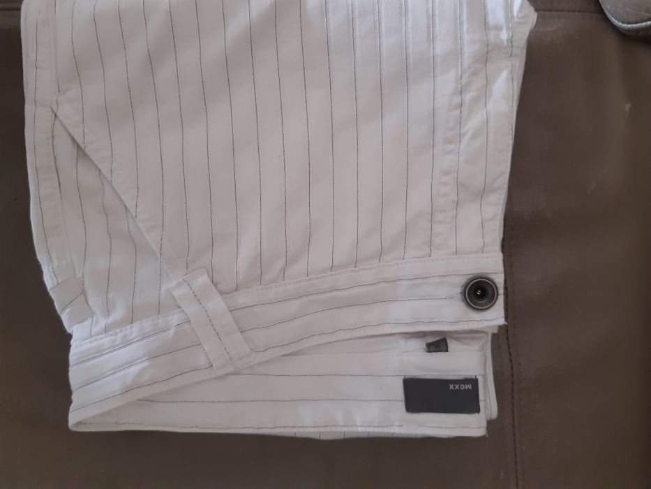 Mexx markowe,biale spodnie elegant elastic cotton r 44 i XL