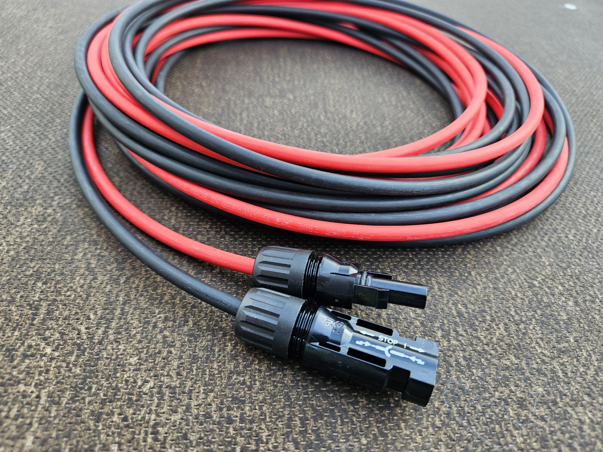 Kabel solarny 6 mm2 jednostronne 2x10 m.b