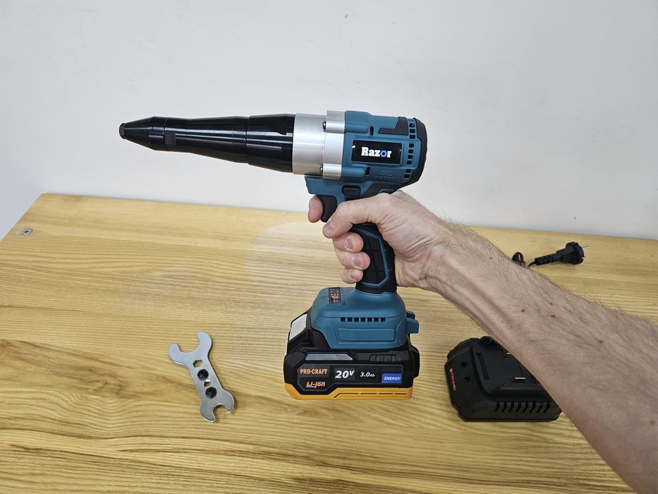 Заклепочник Razor DBL-38 Аккумуляторный под акб Makita/ProCraft 20V