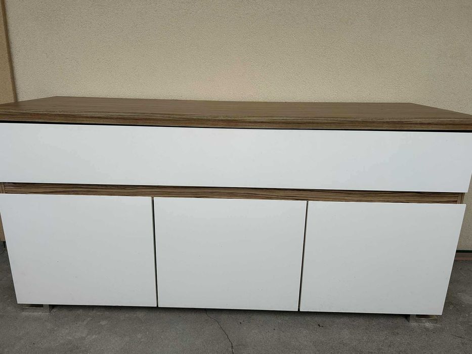 komoda plus biurko pokój młodzieżowy - biała