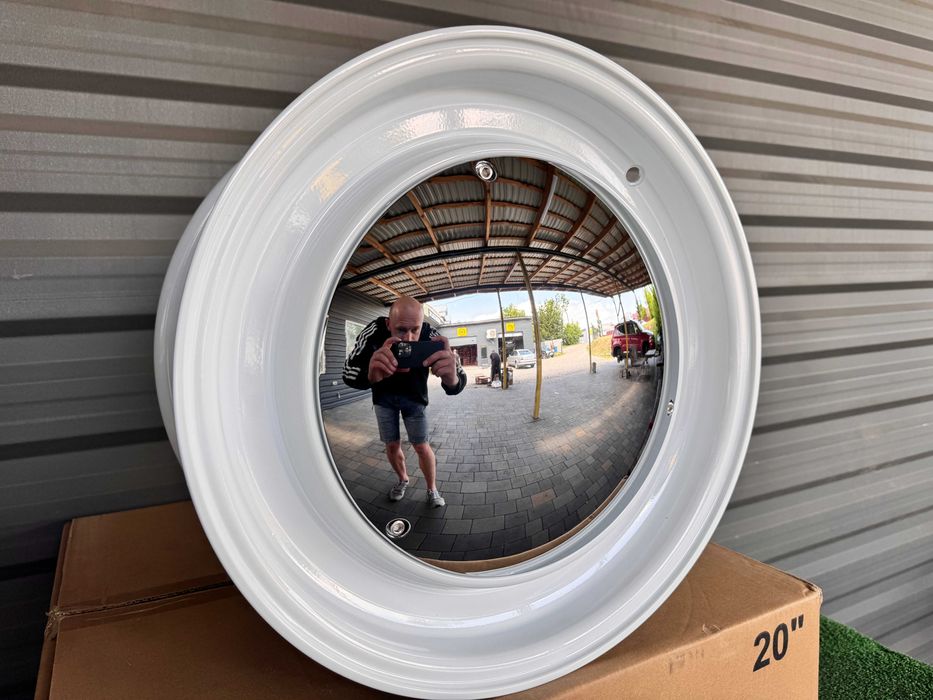 Нові Білі Ретро диски R15 4x100 4x114.3 Retro Style титани колеса