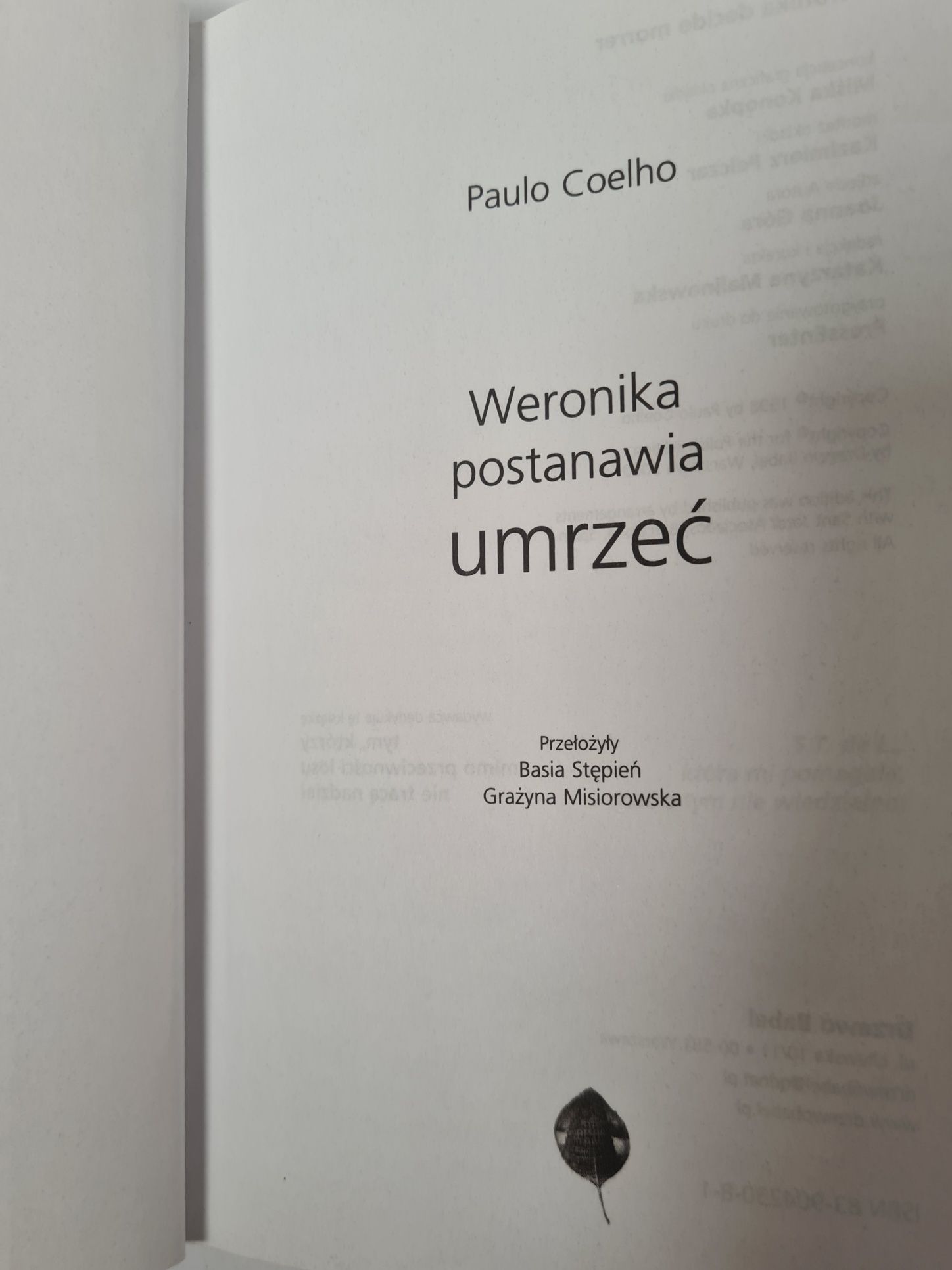 Weronika postanawia umrzeć - Paulo Coelho