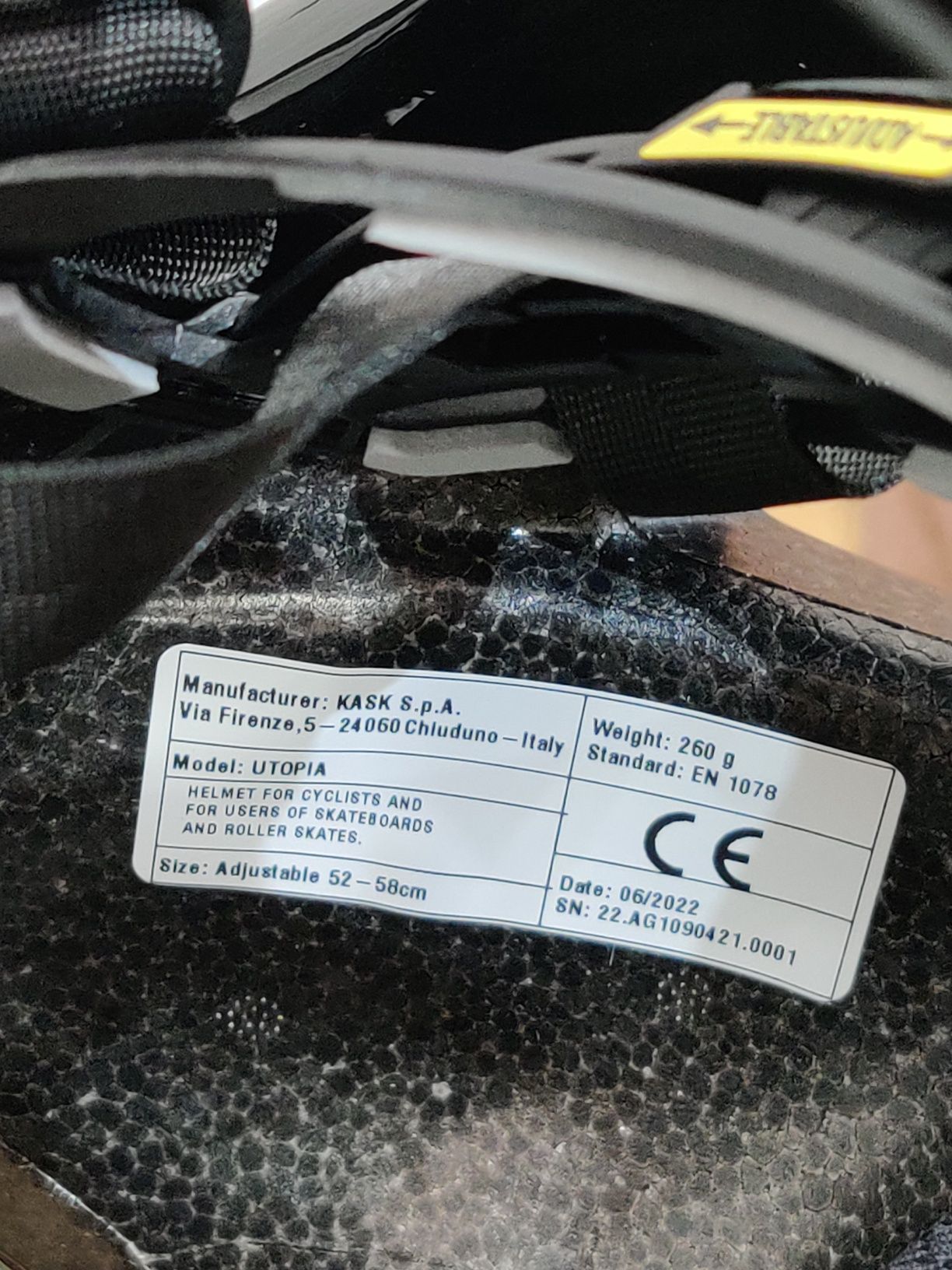 Kask rowerowy KASK utopia M aero orginał