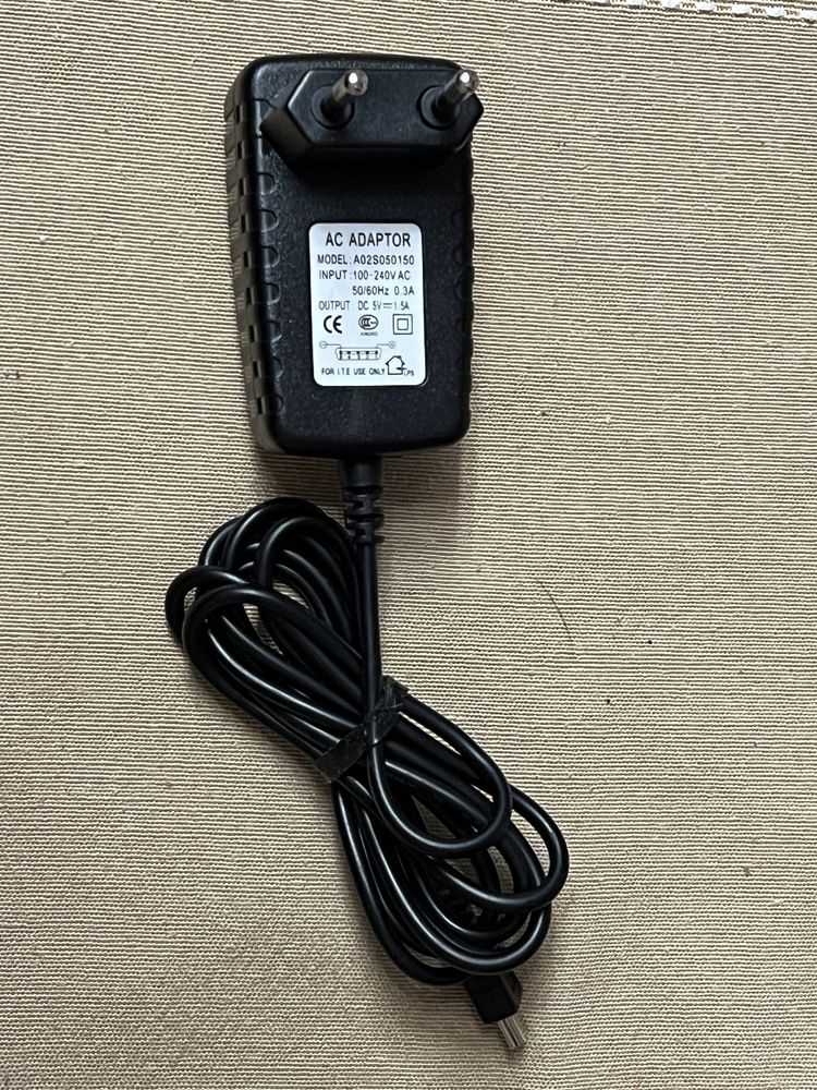 Блок питания мини usb 0,3 A,