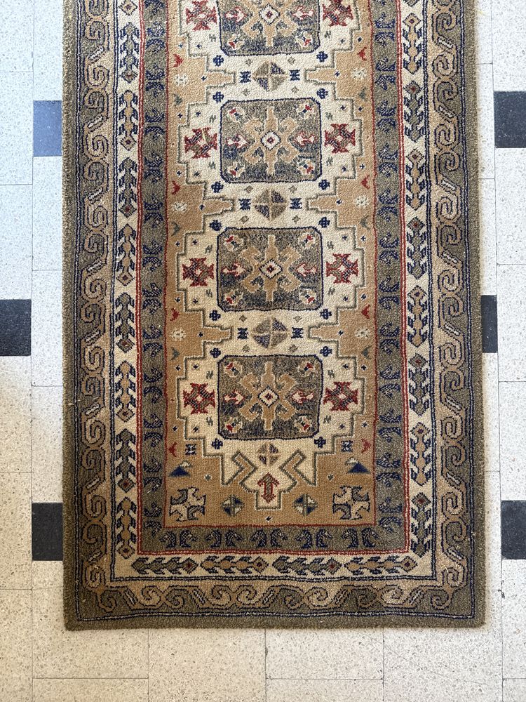 Tapete antigo comprido estilo oriental 3,42 m x 0,70 m bom estado