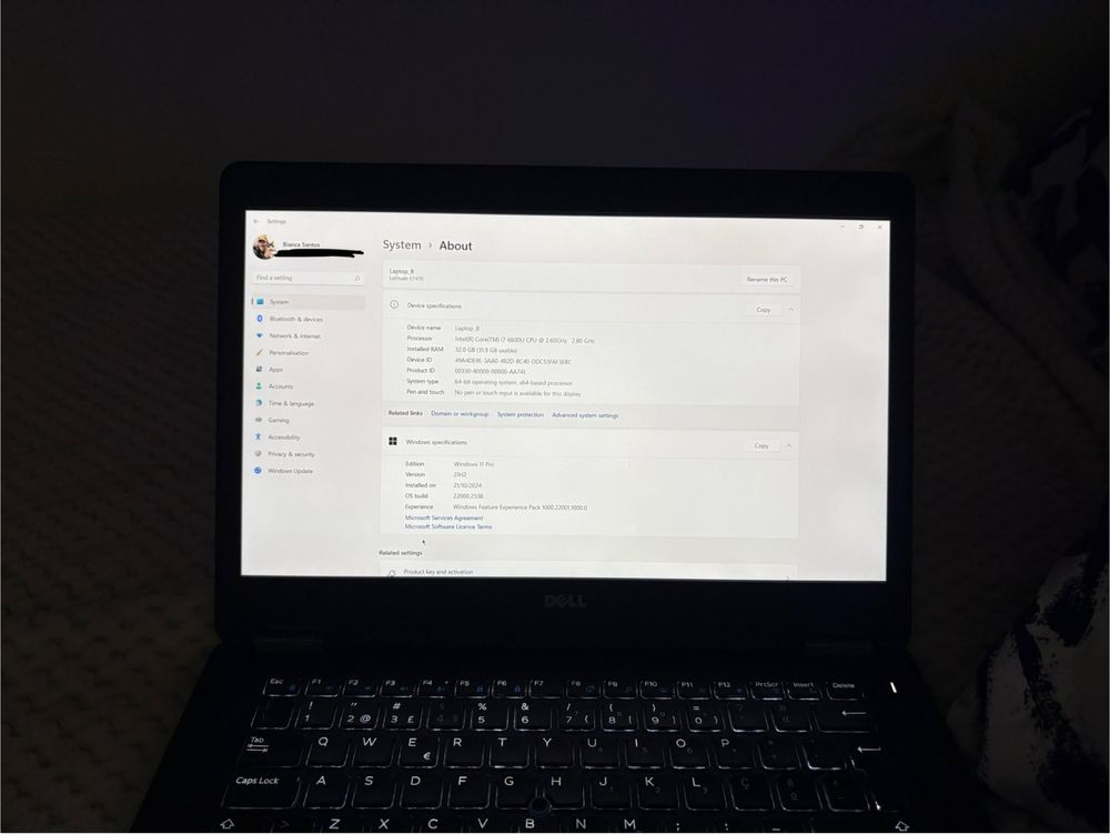 Dell Latitude E7470 32Gb RAM 256Gb SSD
